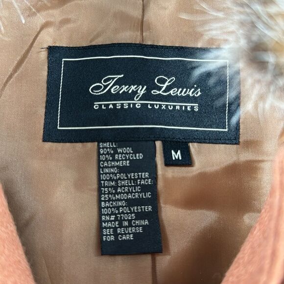 Vintage Terry Lewis Classic Luxuries Cashmere and Wool Jacket Medium - Picture 9 of 9